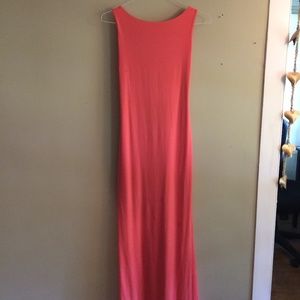 Coral maxi dress